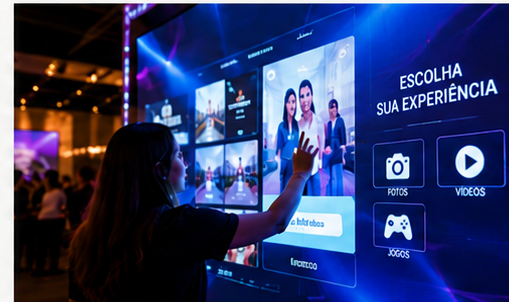 Experiência digital interativa em evento